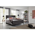 BOXSPRINGBETT 160/200 cm  in Anthrazit  - Anthrazit/Graphitfarben, Design, Textil/Metall (160/200cm) - Xora