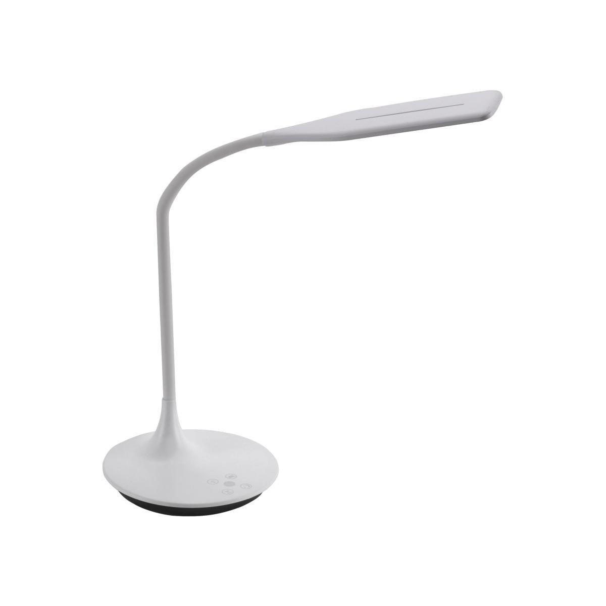 LED LAMPA NA PÍSACÍ STÔL, dotykový stmievač,  - biela, Design, plast (41cm)