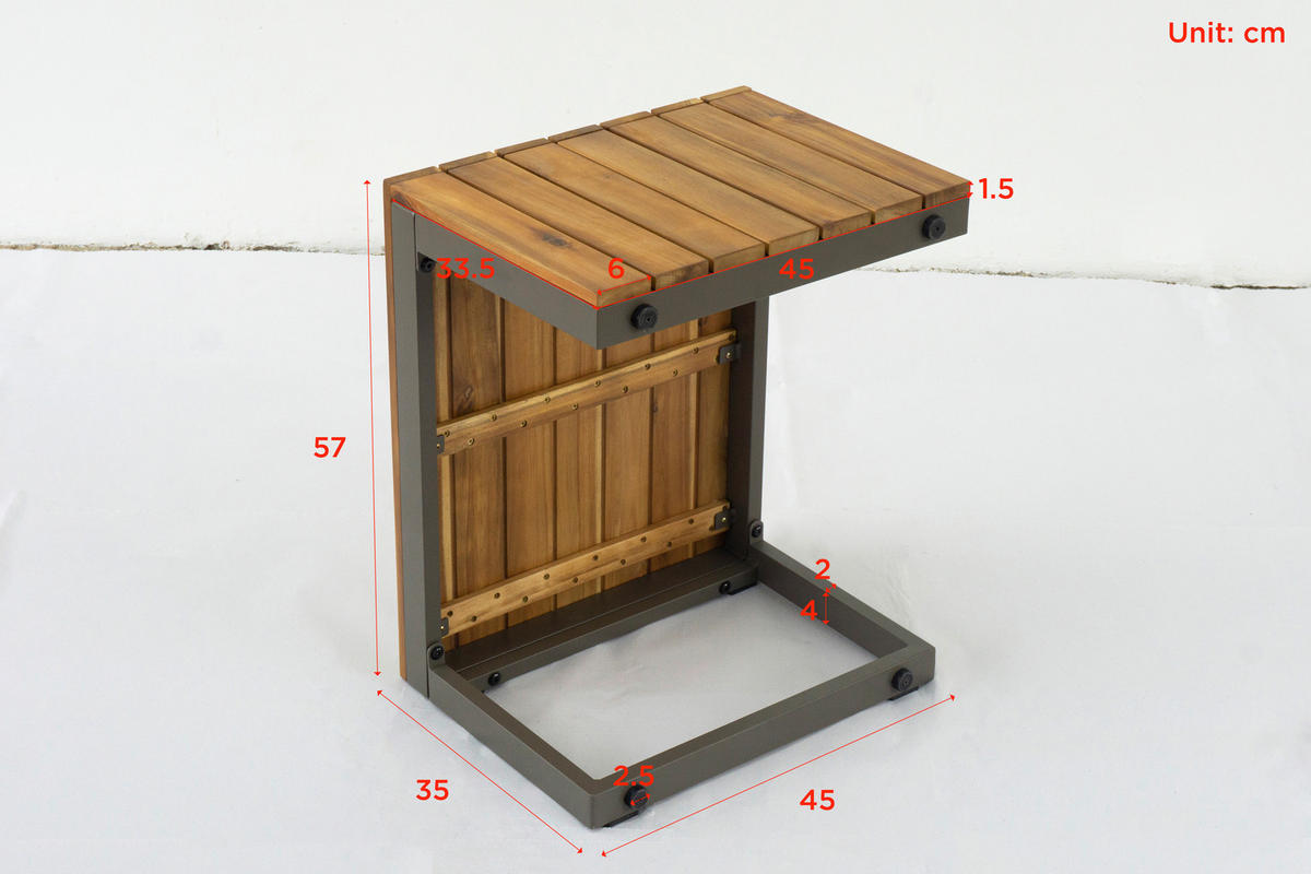 LOUNGEGARNITUR  - Beige/Akaziefarben, Modern, Holz/Textil (216/150cm) - Ambia Garden