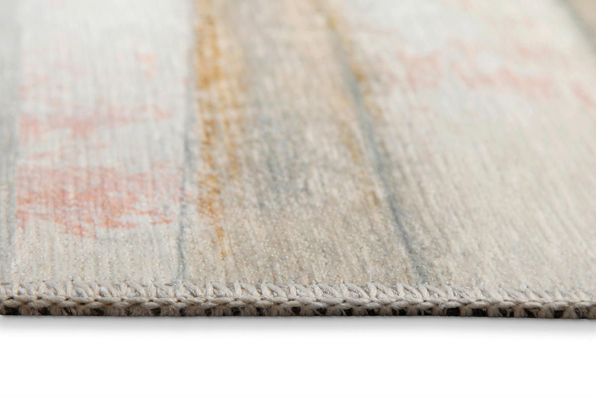 FLACHWEBETEPPICH  Wohnzimmer 70/120 cm Maui Grau, Altrosa, Champagner rechteckig  - Champagner/Altrosa, KONVENTIONELL, Textil (70/120cm) - Esprit