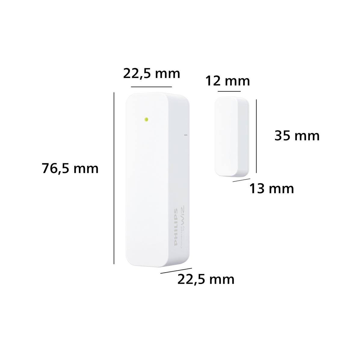 STEUERELEMENT 2,25/7,65/2,25 cm   - Weiß, Basics, Kunststoff (2,25/7,65/2,25cm) - Philips