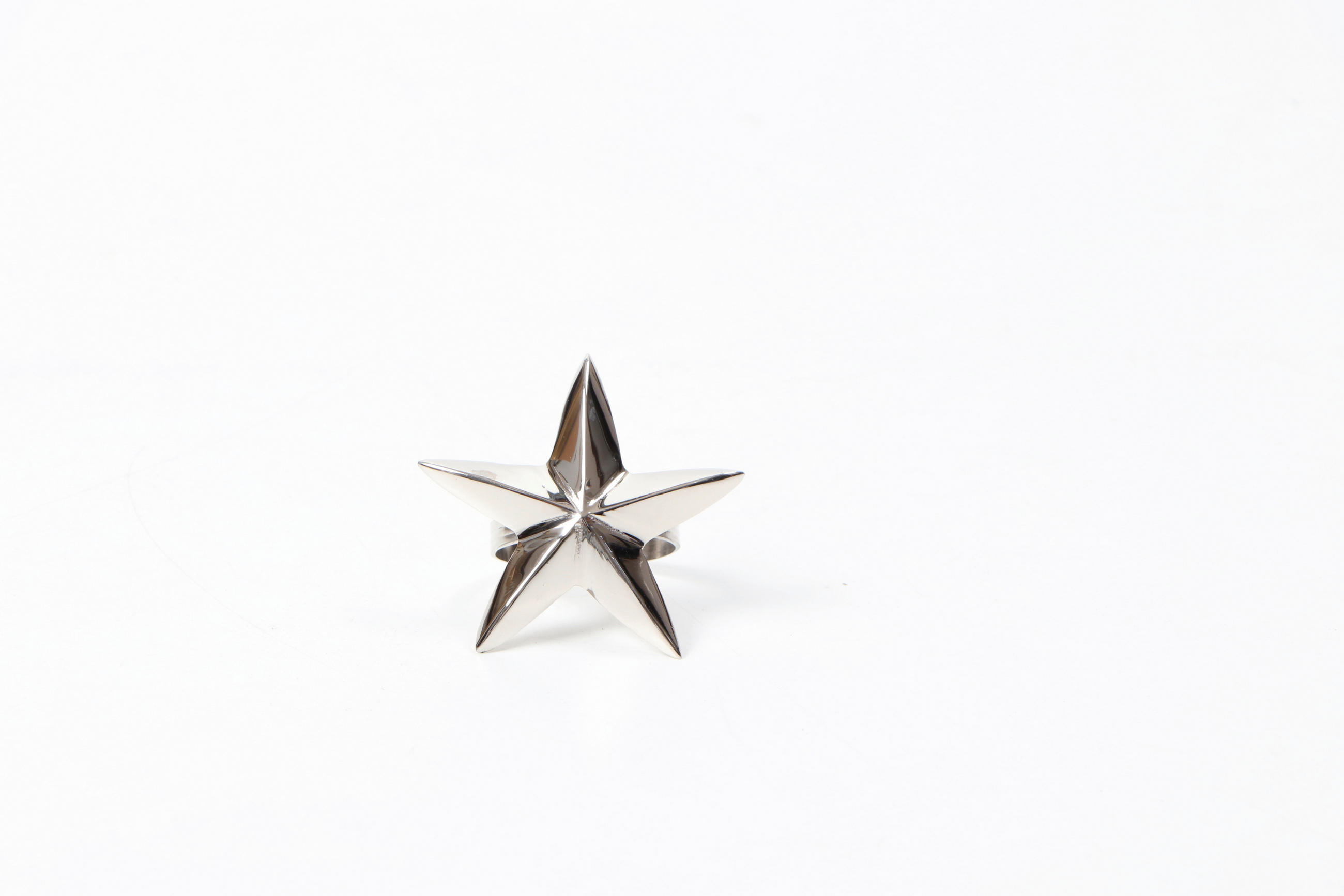 KROUŽEK NA UBROUSKY - barvy niklu, Design, kov (6,5/4/3,5cm) - Ambia Home