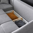 ECKSOFA in Webstoff Rostfarben  - Rostfarben/Schwarz, LIFESTYLE, Textil/Metall (191/250cm) - Carryhome