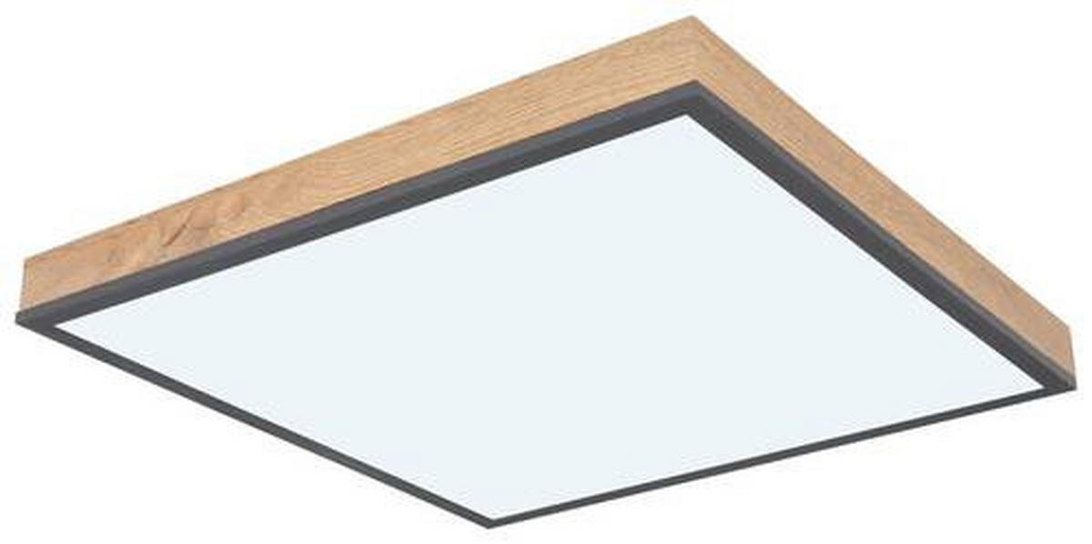 STROPNA LED-SVETILKA  DORO 24 W//2700-6000 K/230 V/ - barve grafita/opal, Basics, kovina/umetna masa (45/45/7,6cm) - Globo
