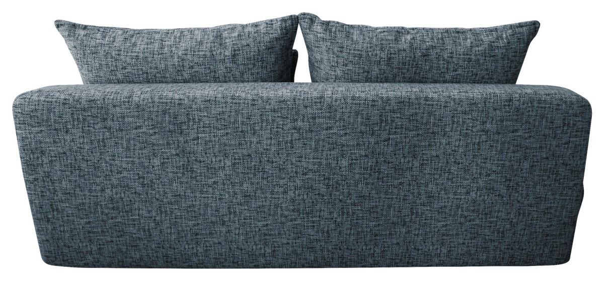 SCHLAFSOFA in Plüsch Blau  - Blau/Beige, Design, Kunststoff/Textil (214/96/105cm) - MID.YOU