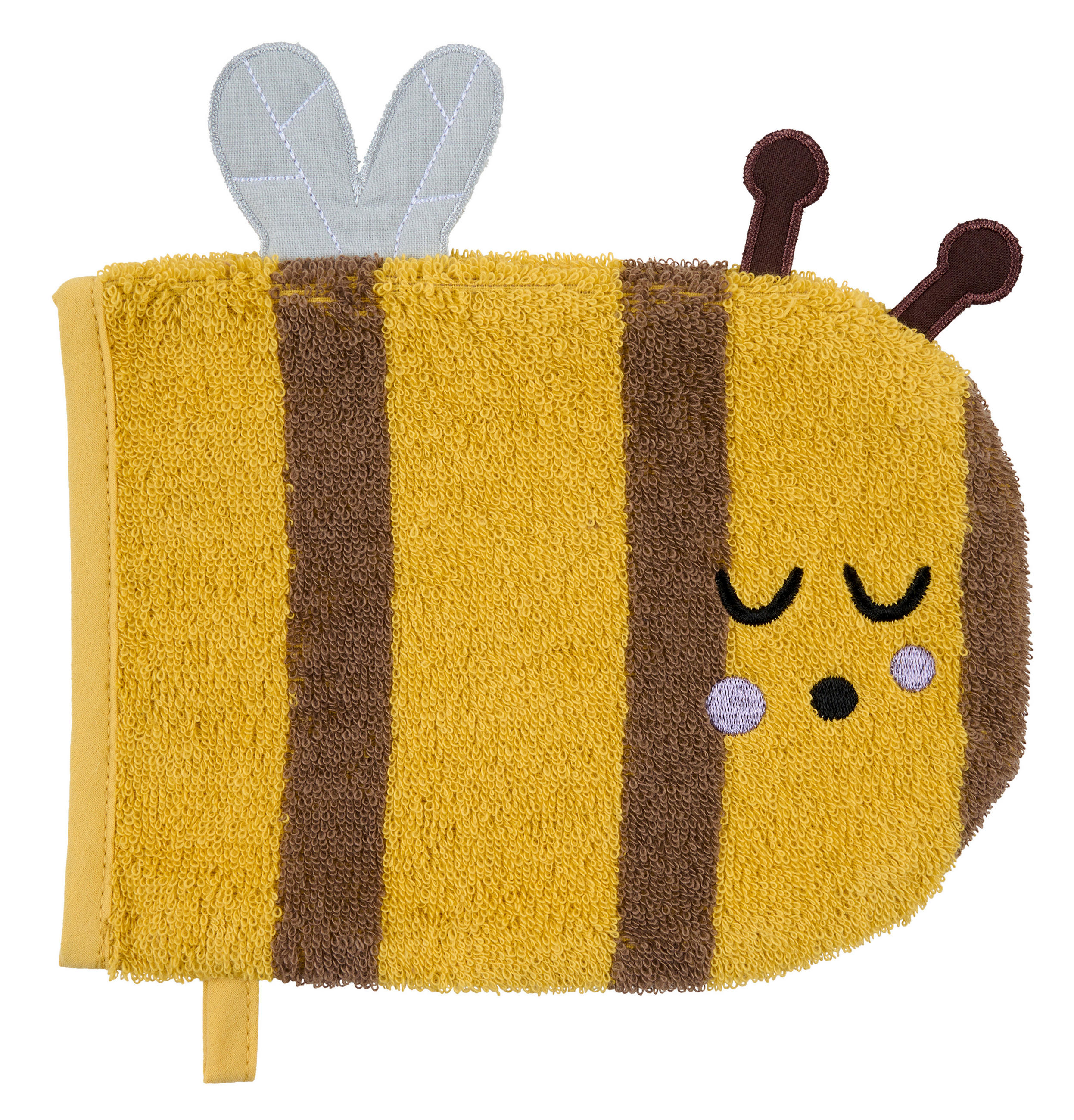 BABYWASCHHANDSCHUH 16/21 cm   - Gelb, Trend, Textil (16/21cm) - Patinio