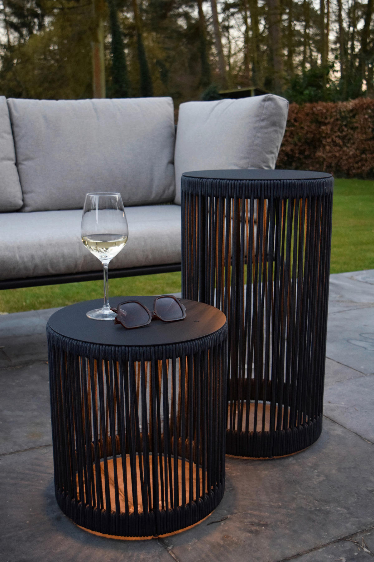 AUßENSTEHLEUCHTE Pingi 33.5/33.5/36.5 cm  - Schwarz, Trend, Kunststoff (33.5/33.5/36.5cm) - Lucide