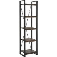 REGAL Mangoholz massiv Braun  - Braun, Design, Holz/Metall (55/200/40cm)
