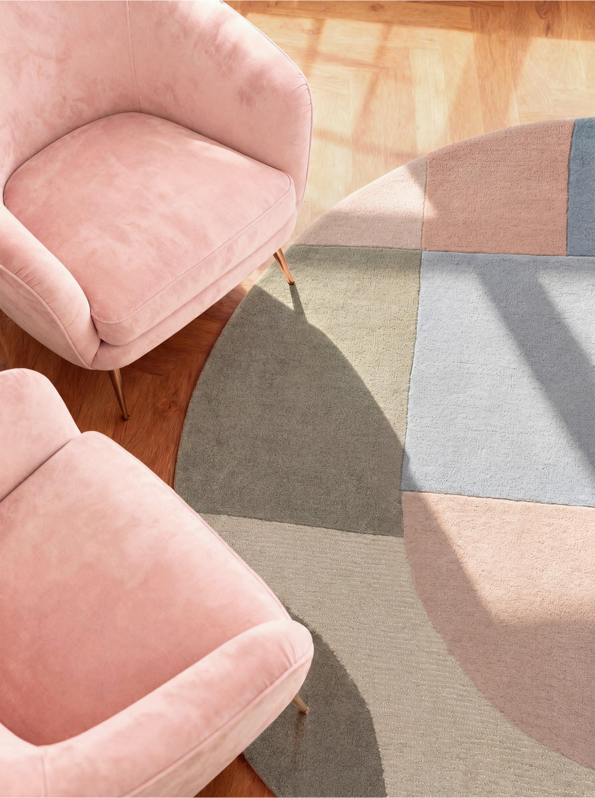 WOLLTEPPICH 160 cm Westminster Piccadilly Creme, Multicolor rund  - Multicolor/Creme, Basics, Textil (160cm) - Ted Baker