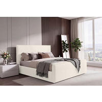 POLSTERBETT Lattenrost, Bettkasten Creme 180/200 cm  - Creme/Schwarz, MODERN, Holz/Kunststoff (180/200cm) - Livetastic