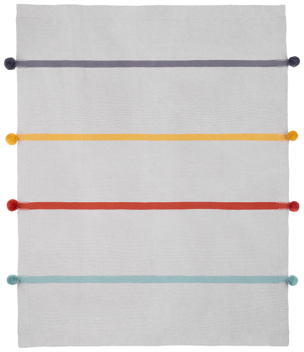 SCHMUSEDECKE STRIPES  80/100 cm  - Multicolor/Grau, Trend, Textil (80/100cm) - Patinio