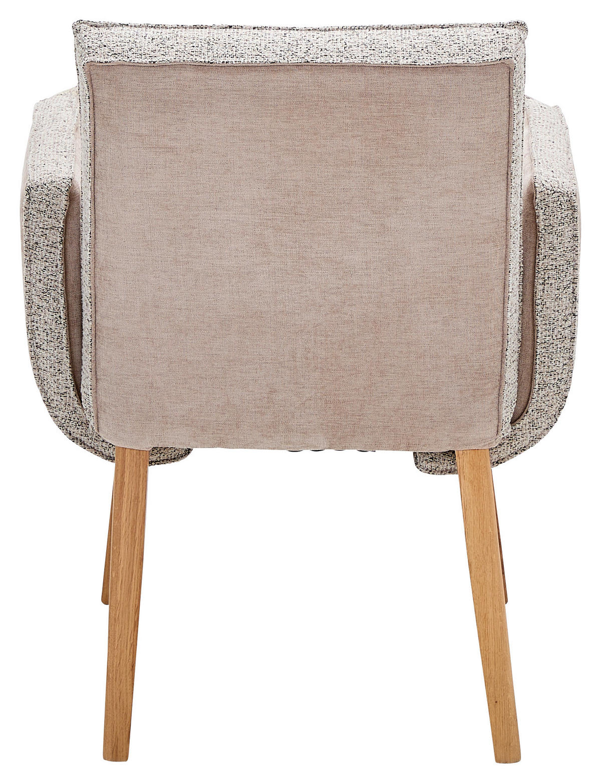 ARMLEHNSTUHL  in Webstoff, Mikrofaser  - Taupe/Hellbraun, Design, Holz/Textil (67/86/67cm) - Linea Natura