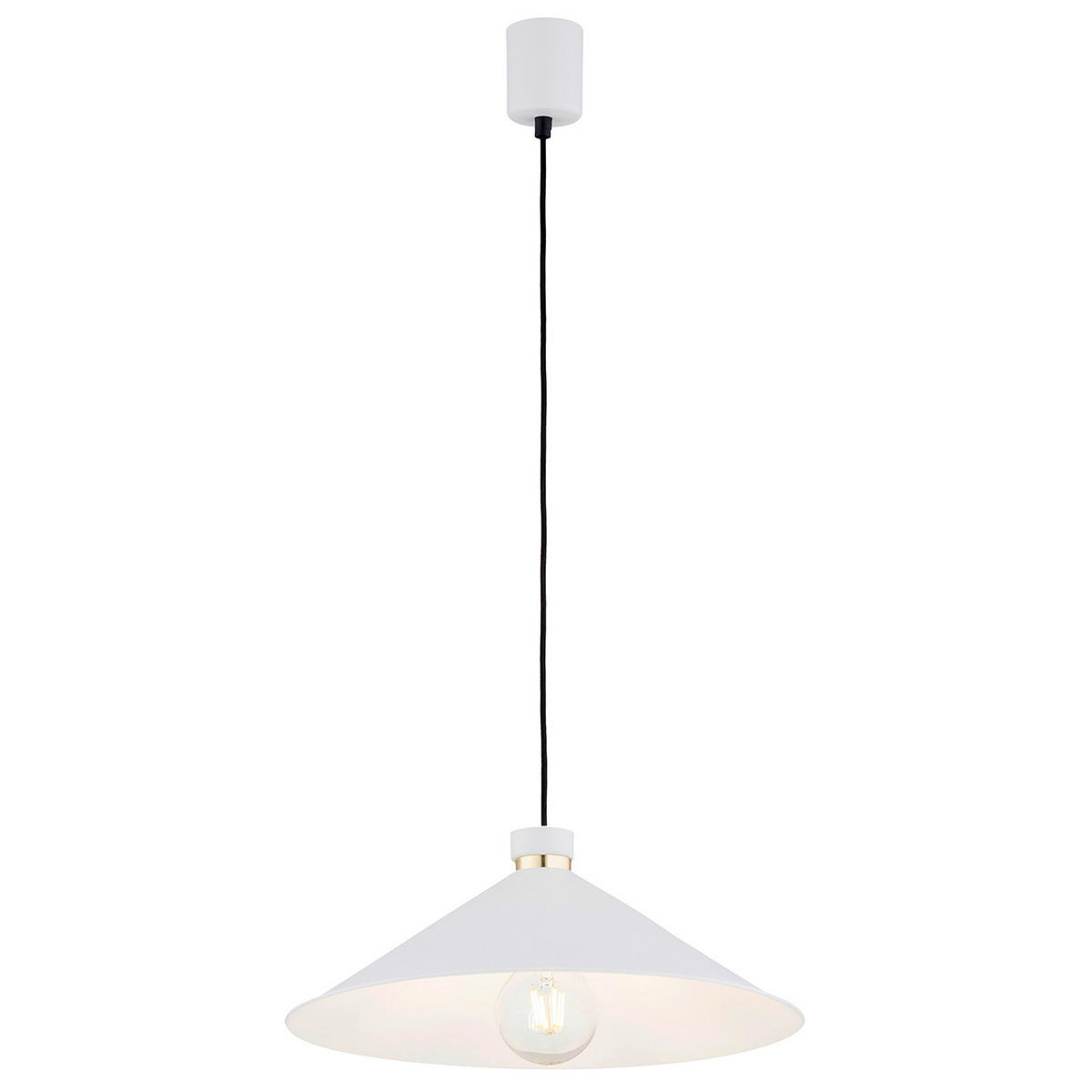 HÄNGELEUCHTE 103/40/40 cm  - Goldfarben/Weiß, Basics, Metall (103/40/40cm)
