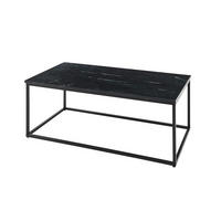 COUCHTISCH in Metall, Stein  - Schwarz, Design, Stein/Metall (120/46/60cm) - MID.YOU