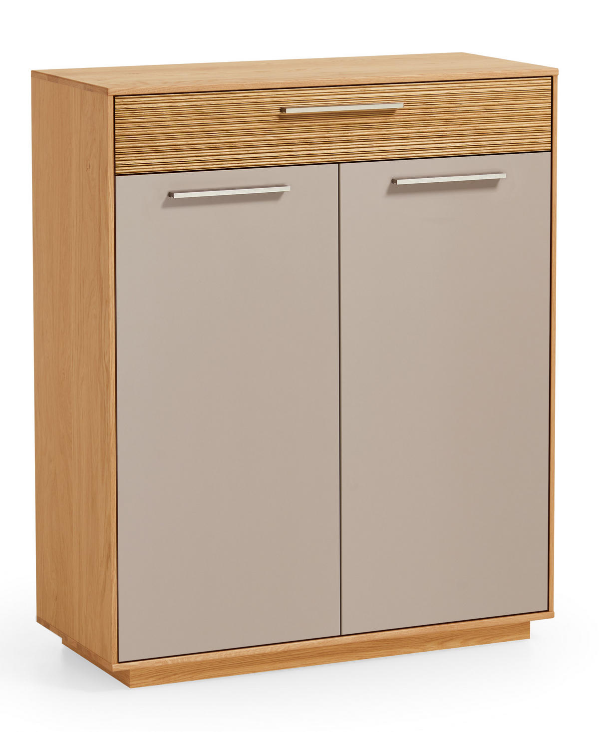 GARDEROBE 3-teilig  in 180/195/37 cm  - Taupe/Eichefarben, Design, Holz/Holzwerkstoff (180/195/37cm)