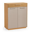 GARDEROBE 3-teilig  in 180/195/37 cm  - Taupe/Eichefarben, Design, Holz/Holzwerkstoff (180/195/37cm) - Novel