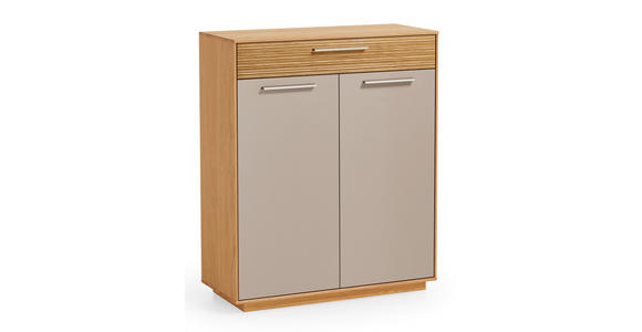 GARDEROBE 3-teilig in 180/195/37 cm - Taupe/Eichefarben, Design, Holz/Holzwerkstoff (180/195/37cm) - Novel
