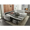 ECKSOFA  in Webstoff Ecru  - Ecru/Schwarz, KONVENTIONELL, Textil/Metall (277/201cm) - Dieter Knoll