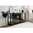 SIDEBOARD 160/85/37,5 cm  in Schwarz  - Schwarz, KONVENTIONELL, Glas/Holzwerkstoff (160/85/37,5cm) - Carryhome