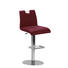 BARHOCKER in Rot, Edelstahlfarben - Edelstahlfarben/Beige, Design, Textil/Metall (42/107/48cm) - Dieter Knoll BARHOCKER in Rot, Edelstahlfarben - Edelstahlfarben/Beige, Design, Textil/Metall (42/107/48cm) - Dieter Knoll