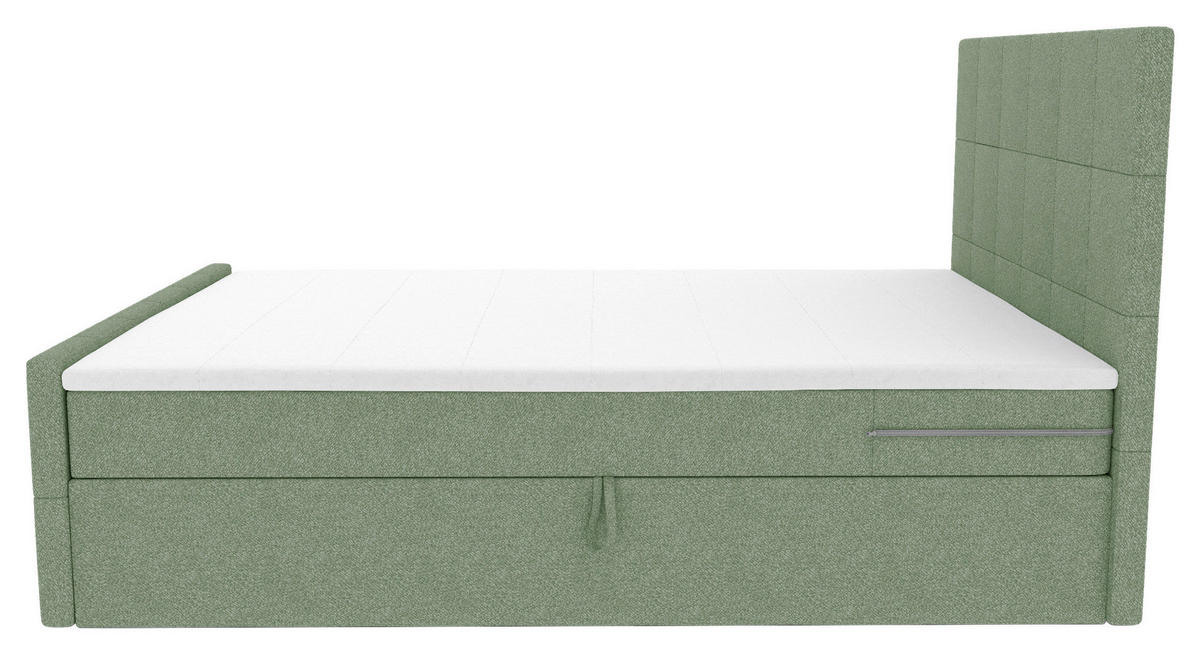 BOXBETT 140/200 cm  in Grün  - Grün, KONVENTIONELL, Kunststoff/Textil (140/200cm) - Boxxx