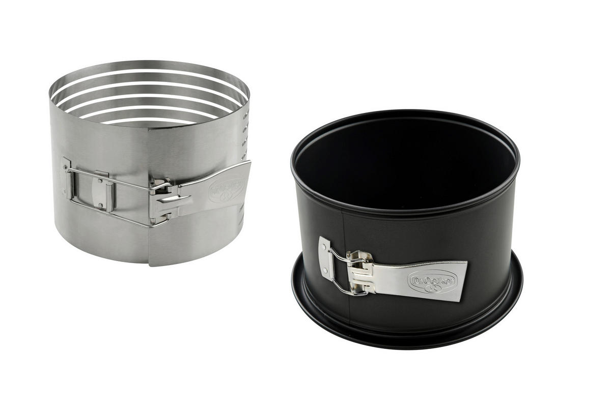 SPRINGFORM  - Edelstahlfarben/Schwarz, Basics, Metall - Dr.Oetker