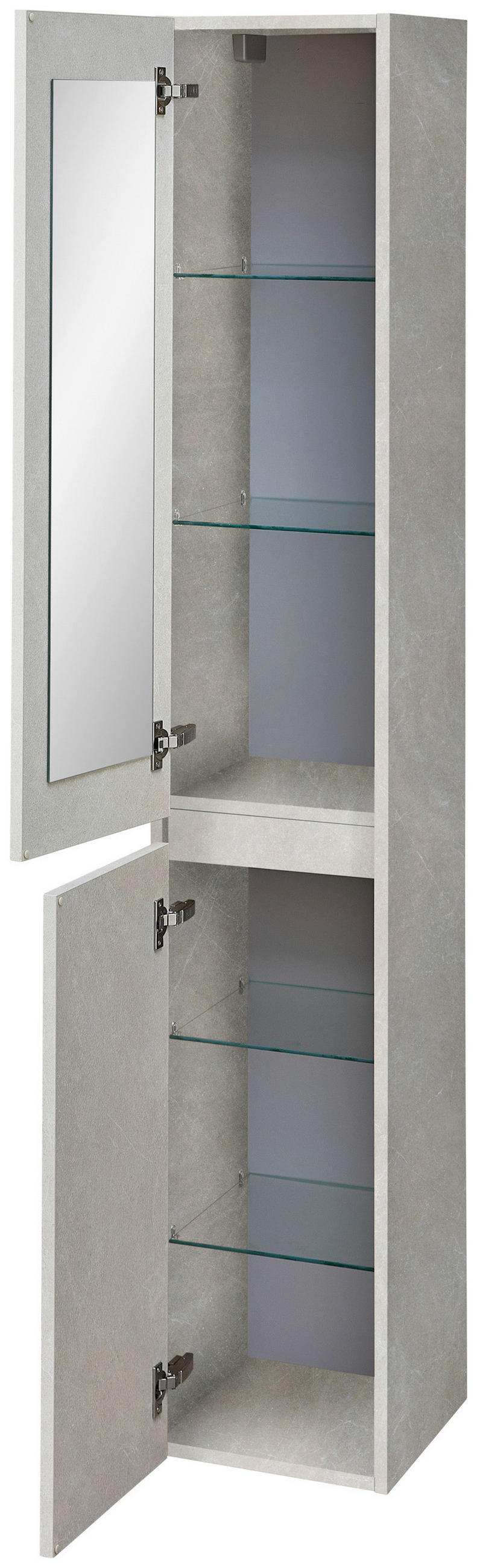 HOCHSCHRANK 30/171/33 cm  - Sandfarben, KONVENTIONELL, Glas/Holzwerkstoff (30/171/33cm) - Sadena