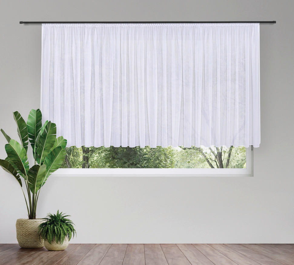 FERTIGSTORE  transparent  600/150 cm   - Weiß, Basics, Textil (600/150cm)