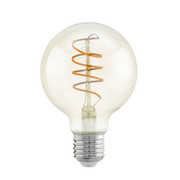 LED-Leuchtmittel E27 - Klar, Trend, Glas (12cm)