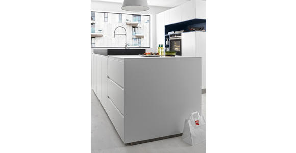 EINBAUKÜCHE - Blau/Anthrazit, Design, Holzwerkstoff - Dieter Knoll