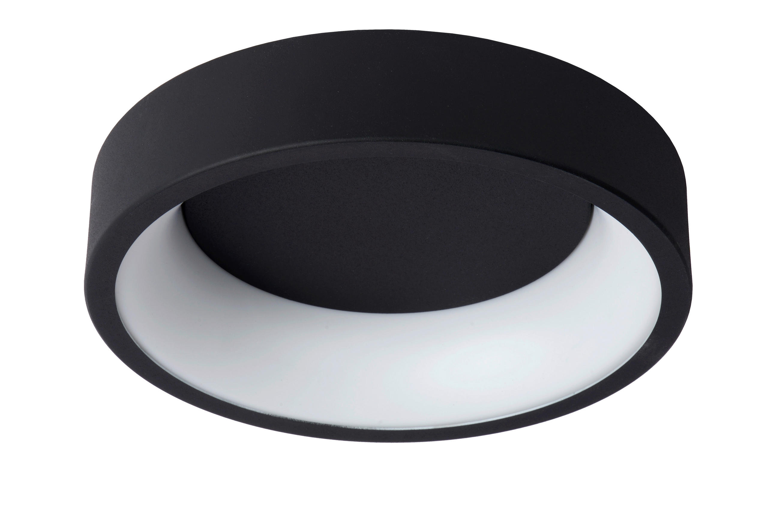 DECKENLEUCHTE Tallowe LED 30/8/8 cm   - Schwarz/Weiß, KONVENTIONELL, Metall (30/8/8cm) - Lucide