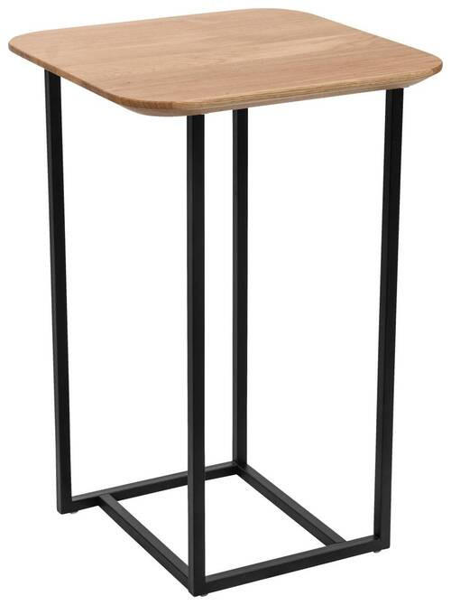 XXXL ODKLÁDACÍ STOLEK, divoký dub, černá, divoký dub