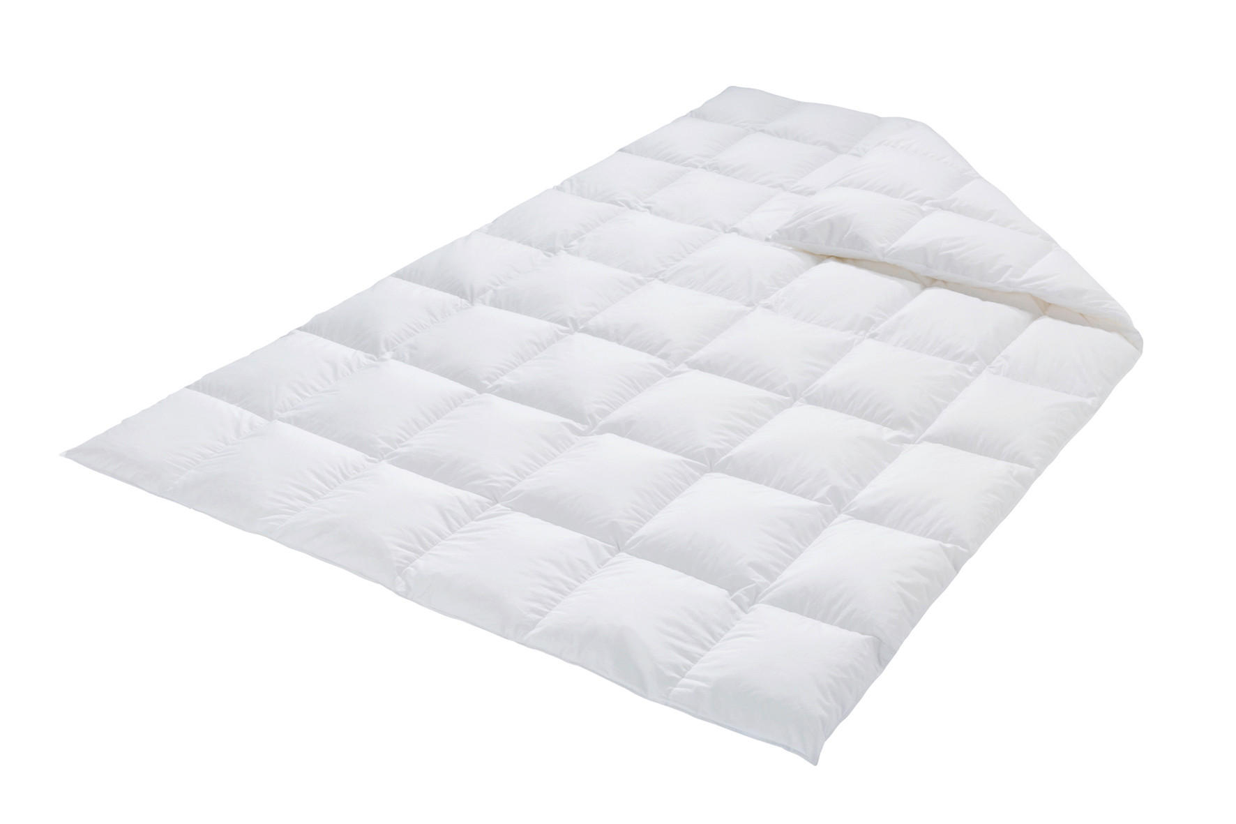 DAUNENDECKE  EIDERDAUNE 140/220 cm 100 % Daunen  - Hellgrau, Basics, Textil (140/220cm)