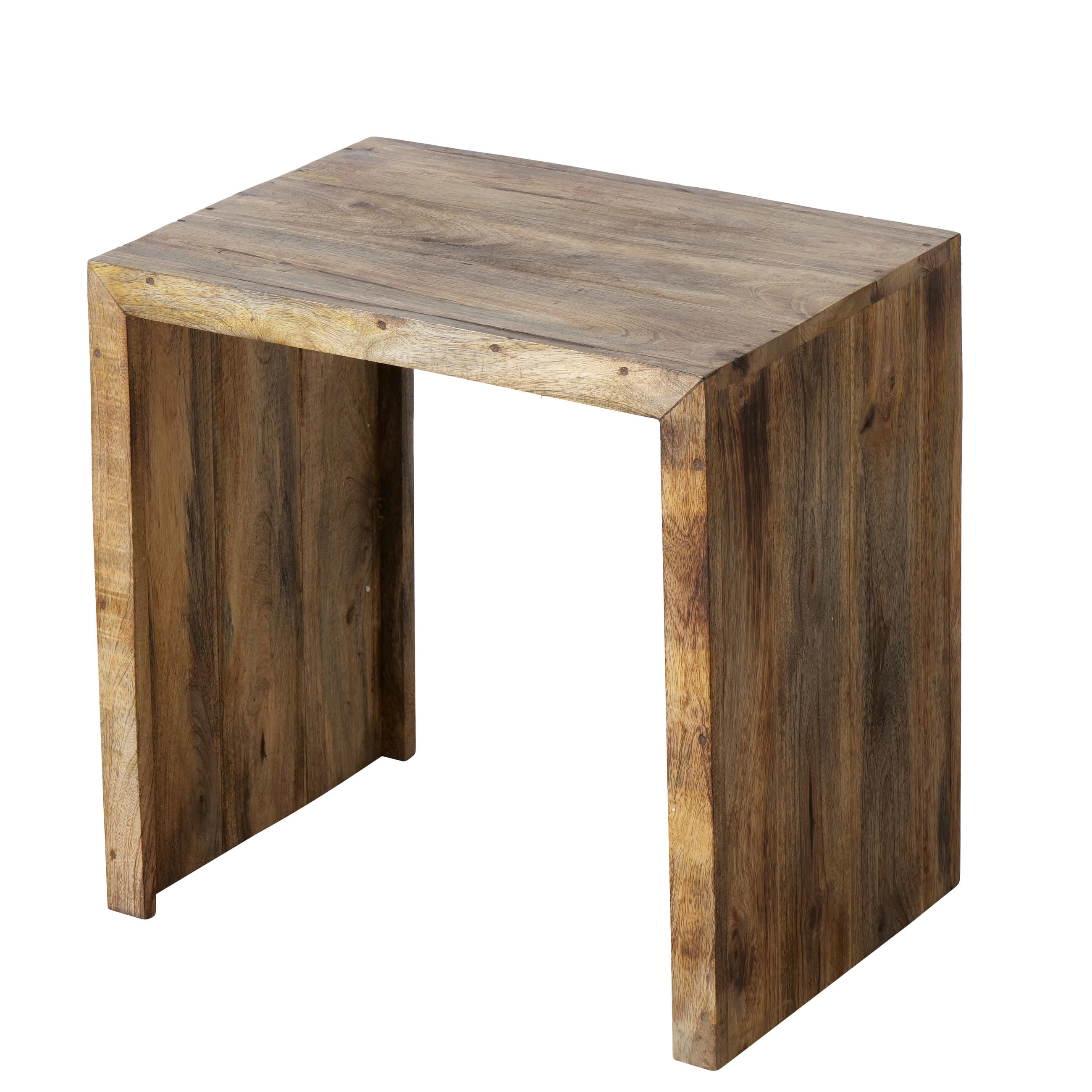 ODKLÁDACÍ STOLEK, mangové dřevo, přírodní barvy