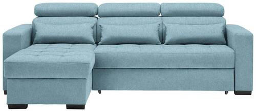 Carryhome ROHOVÁ SEDACIA SÚPRAVA, textil, modrá