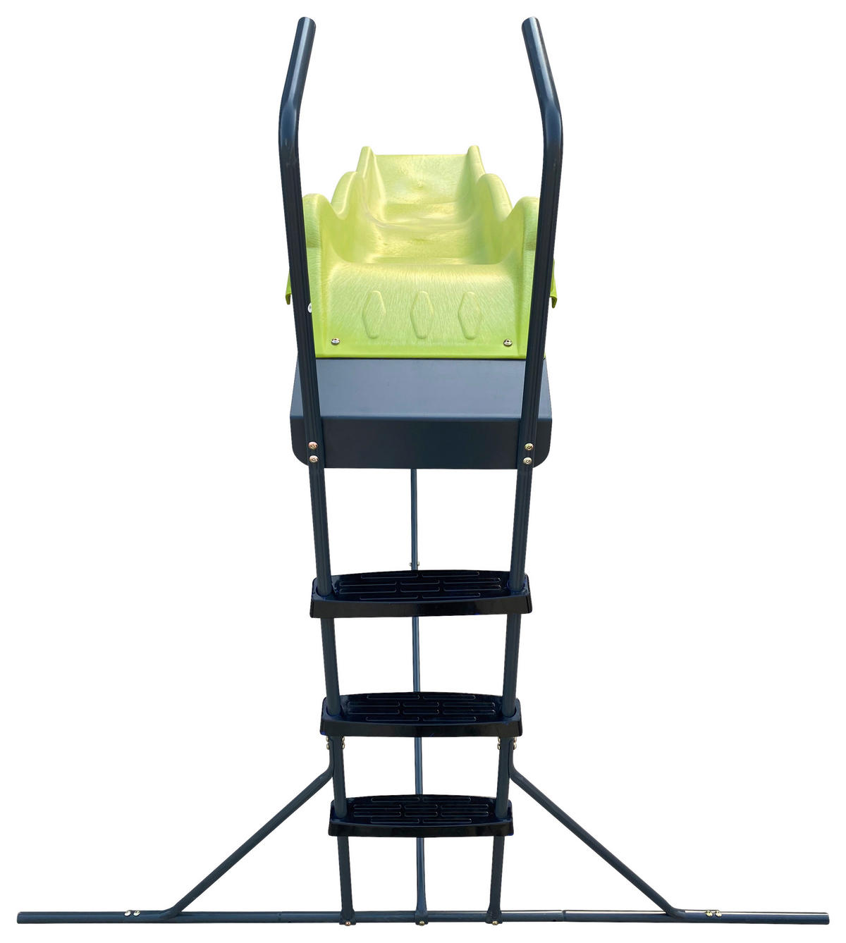 KINDERRUTSCHE, FREISTEHEND Grün, Anthrazit  - Anthrazit/Grün, KONVENTIONELL, Kunststoff/Metall (183/144/283cm) - Ambia Garden
