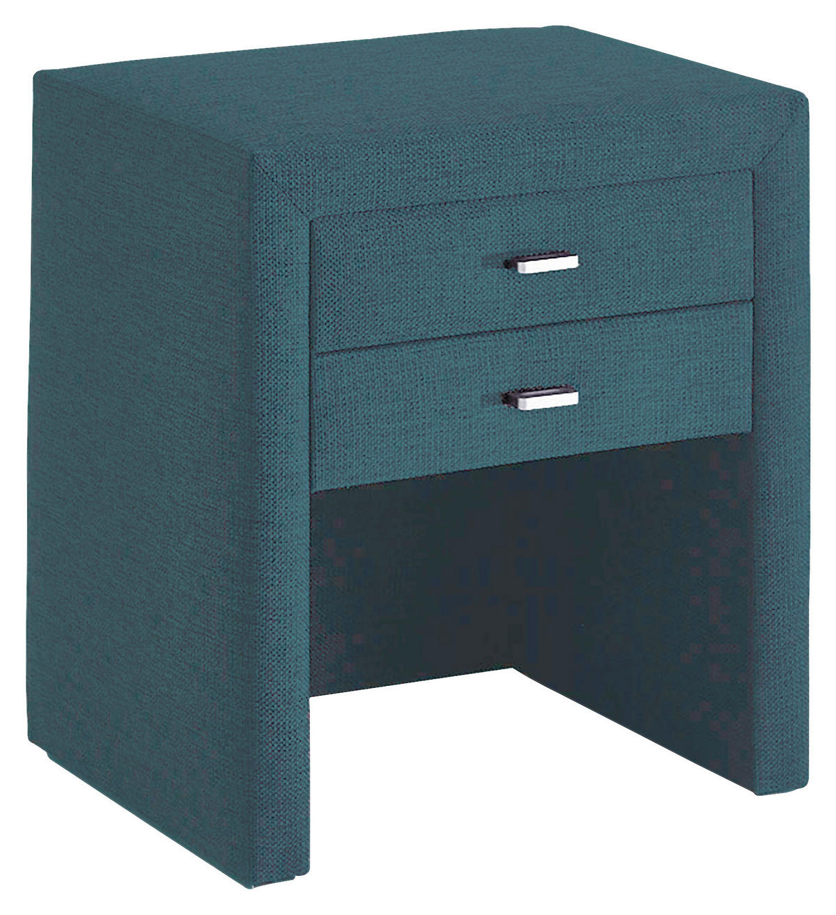 NACHTSCHRANK 48/55/40 cm  - Blau/Grau, KONVENTIONELL, Textil/Metall (48/55/40cm) - Voleo