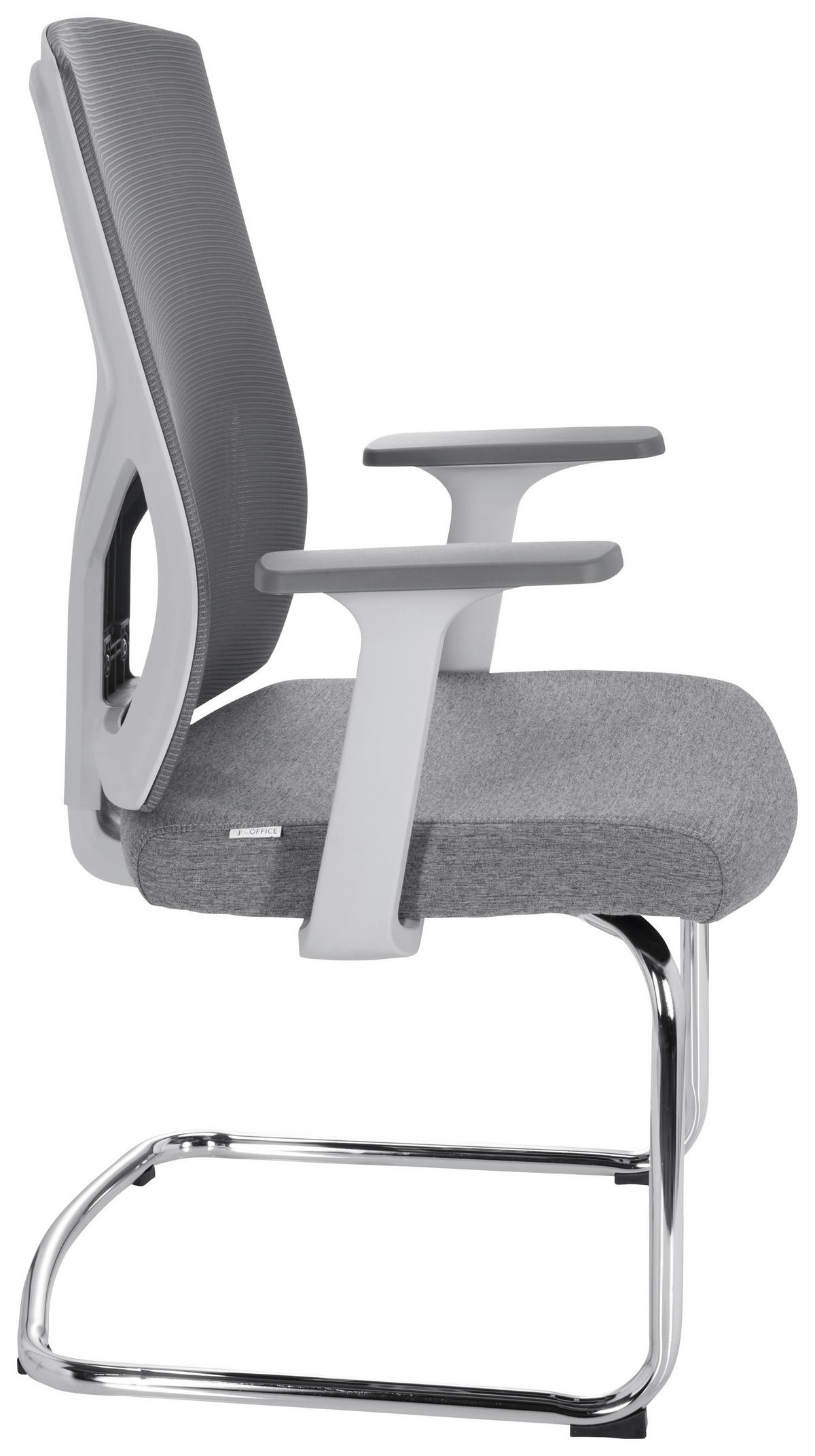 KONFERENČNÍ ŽIDLE - šedá, Moderní, kov/textil (62/106/66cm) - MID.YOU