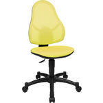 JUGENDDREHSTUHL Netz Gelb, Schwarz  - Gelb/Schwarz, Basics, Kunststoff/Textil (44/39-53/30-36cm) - Xora