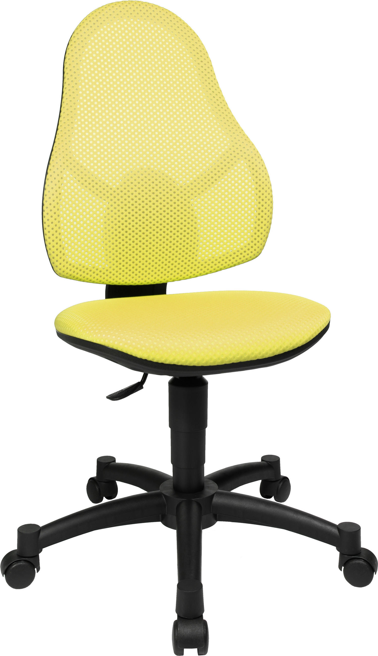 Xora Jugenddrehstuhl Schwarz, Gelb 44x39-53x30-36 cm