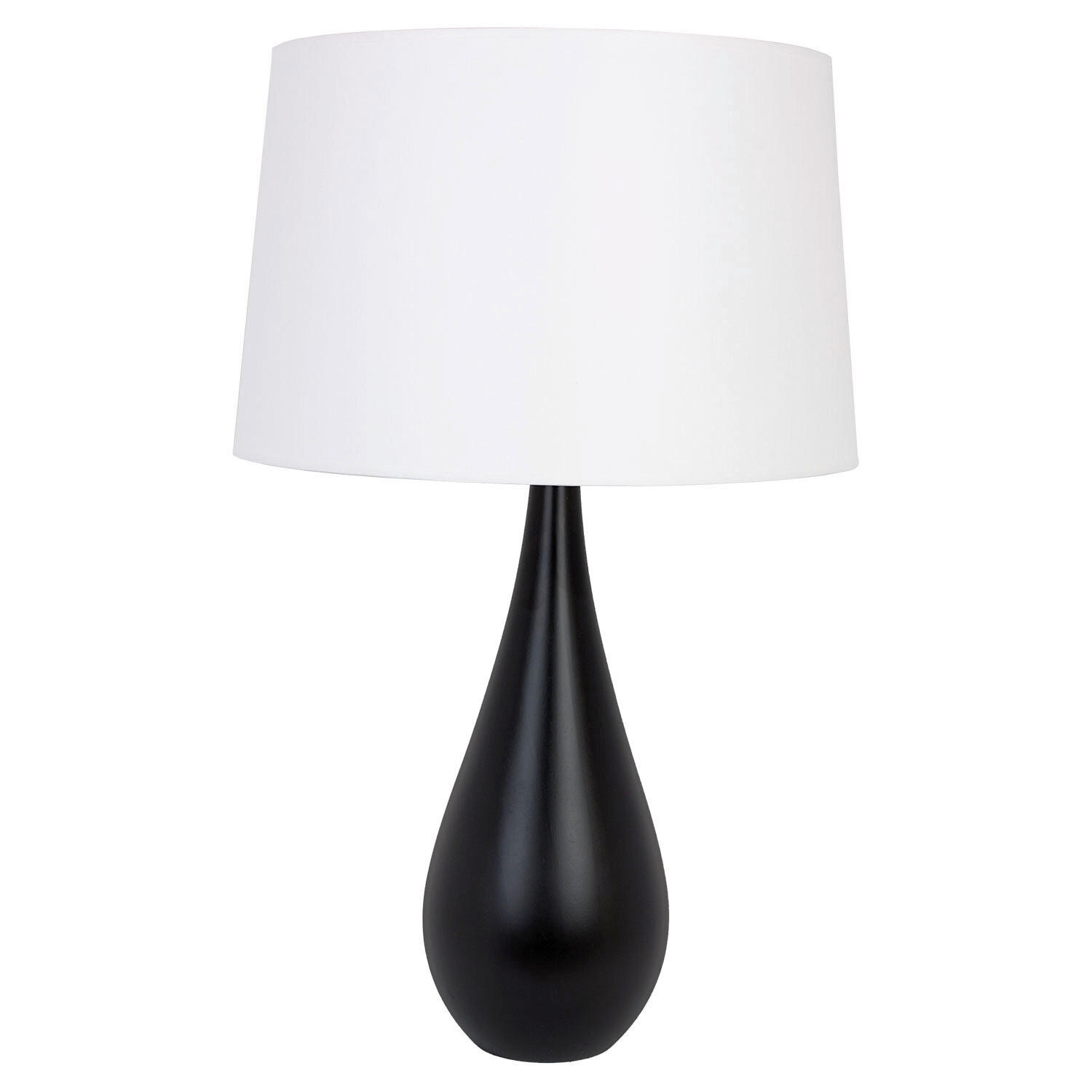 XXXLutz Tischleuchte Vase Schwarz 64 cm