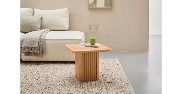 BEISTELLTISCH in Holz, Holzwerkstoff 50/50/40 cm  - Eichefarben, Basics, Holz/Holzwerkstoff (50/50/40cm) - Xora