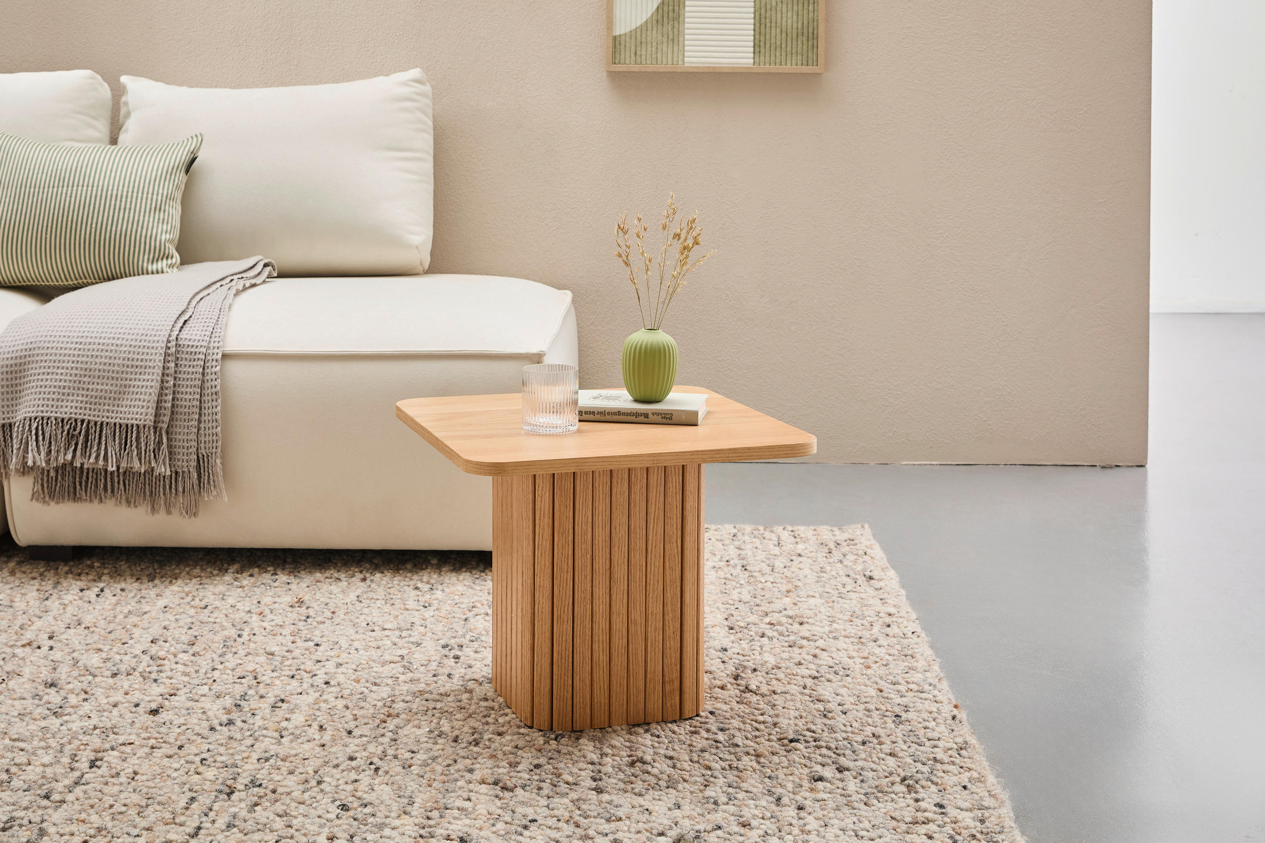 BEISTELLTISCH in Holz, Holzwerkstoff 50/50/40 cm - Eichefarben, Basics, Holz/Holzwerkstoff (50/50/40cm) - Xora