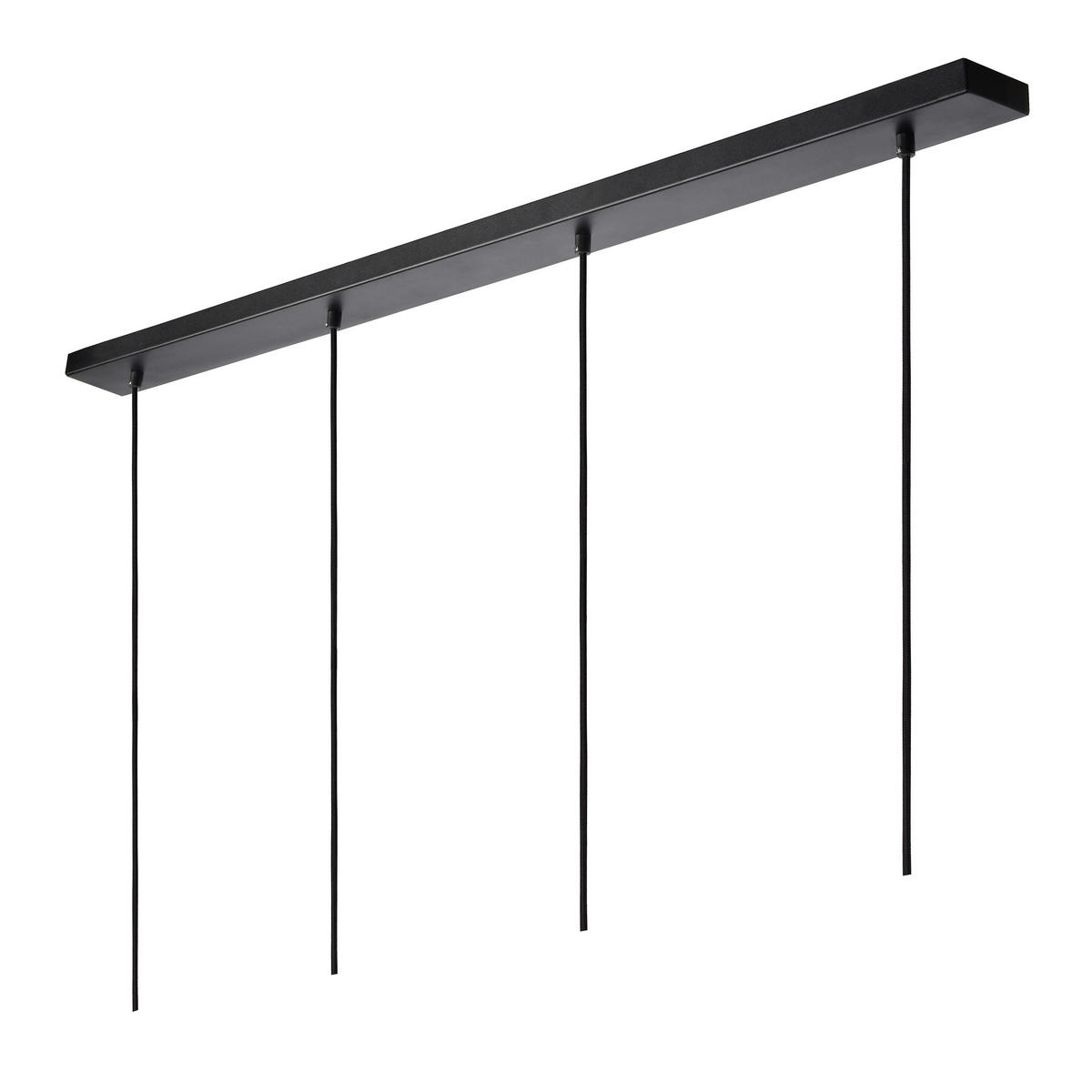 PENDELLEUCHTE GOSSE 120/17/159,5 cm   - Schwarz, Design, Metall (120/17/159,5cm) - Lucide