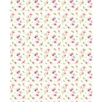NON WOVEN-TAPET 200/250 cm  - vit/rosa, Basics (200/250cm) - Komar