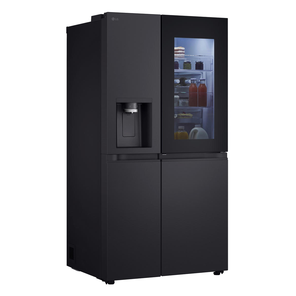 SIDE-BY-SIDE 91.3/179/73.5 cm GSXE90EVDD  - Schwarz, Basics, Glas/Kunststoff (91.3/179/73.5cm) - LG