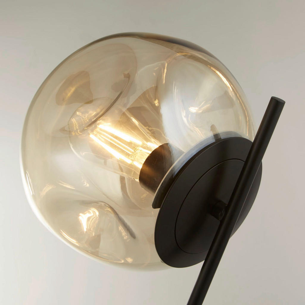 Thumbnail - Searchlight Tischleuchte Punch, Champagner, Glas, Metall, 20x48x25 cm, Lampen & Leuchten, Innenbeleuchtung, Tischlampen,...