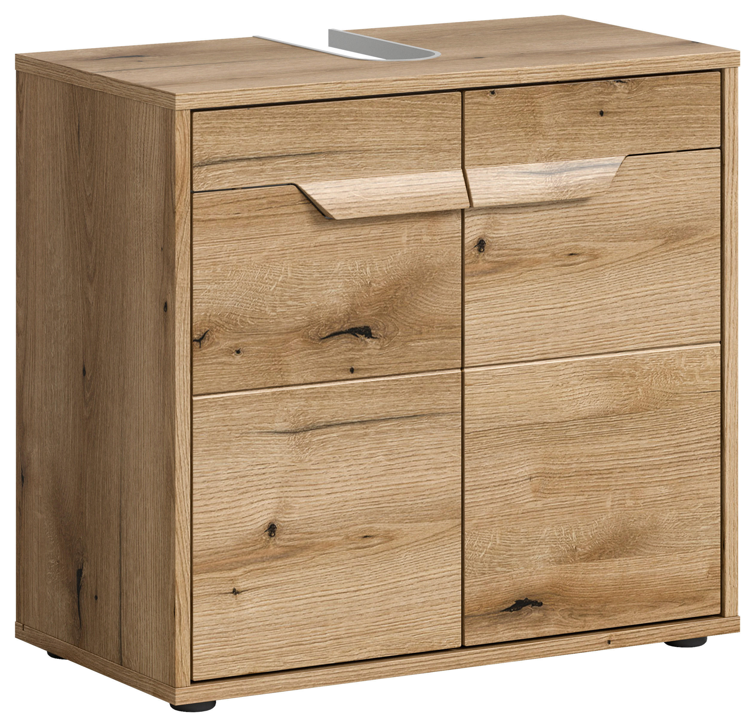 WASCHBECKENUNTERSCHRANK 64/60/34 cm  - Schwarz, MODERN, Holzwerkstoff (64/60/34cm) - MID.YOU