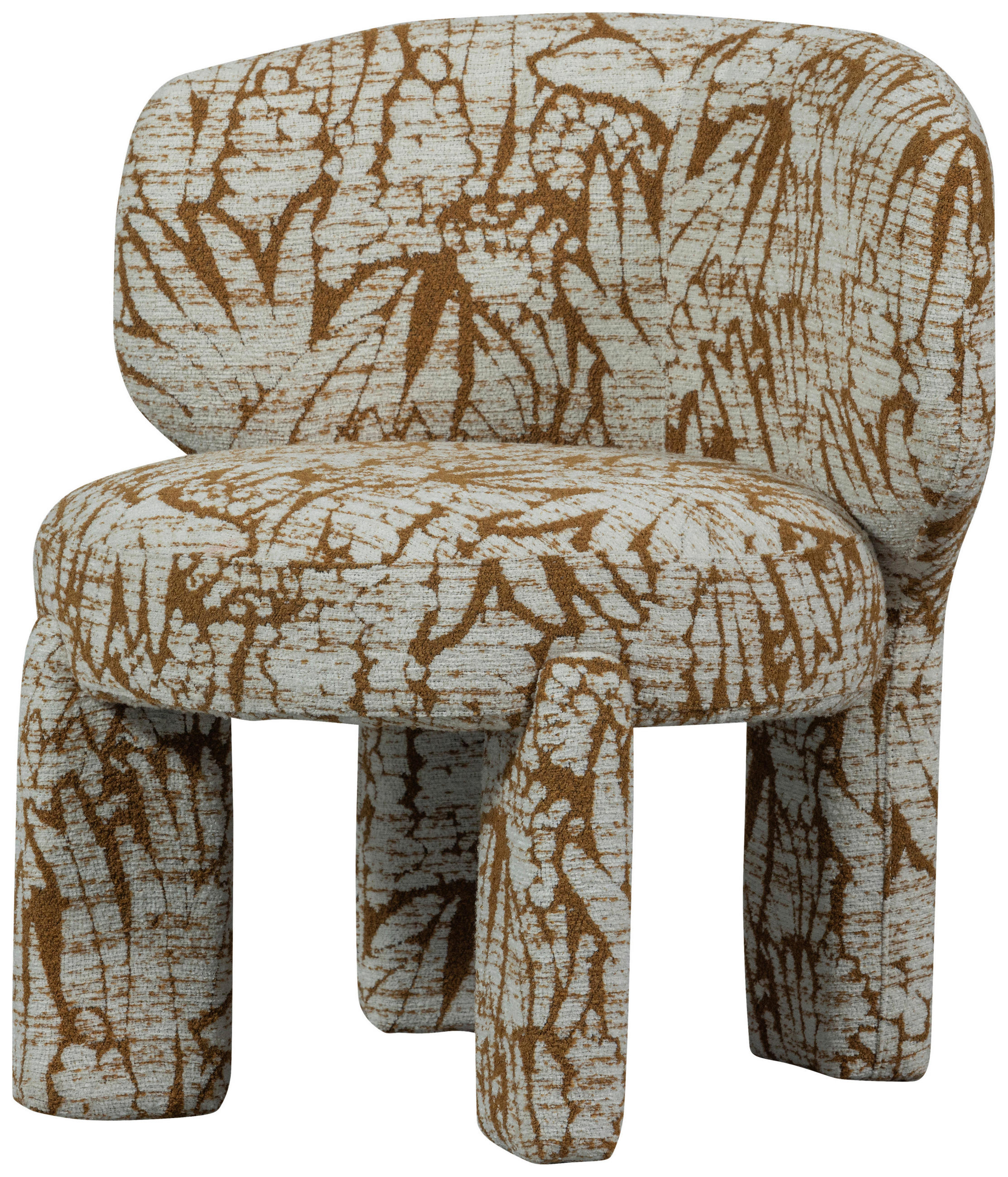 SESSEL in Webstoff Braun, Naturfarben  - Braun/Naturfarben, Design, Textil (75/76/69cm) - Livetastic