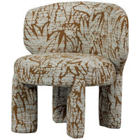 SESSEL in Webstoff Braun, Naturfarben  - Braun/Naturfarben, Design, Textil (75/76/69cm) - Livetastic